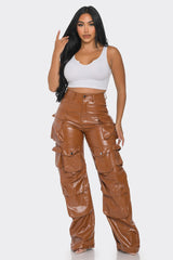 Luxe Cocoa Cargo Pants