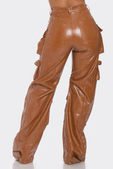 Luxe Cocoa Cargo Pants