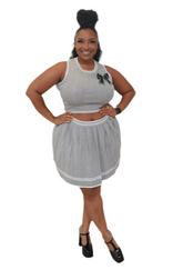 Match Point Pleated Set