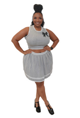 Match Point Pleated Set