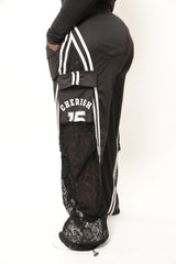 Street Luxe Lace Track Pants