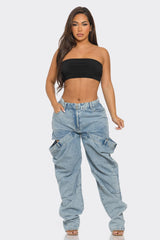 Double Take Cutout Jeans