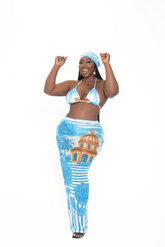 Cuban Blue 3-Piece Swim Set