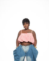 Picnic Crush Gingham Crop