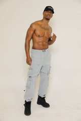 Grey Cargo Pants