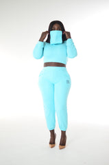 Graci Noir Signature Cropped Jogger Set