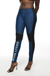 DENIM black leggings