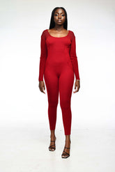 MERLOT BURGUNDY JUMPSUIT