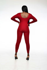 MERLOT BURGUNDY JUMPSUIT