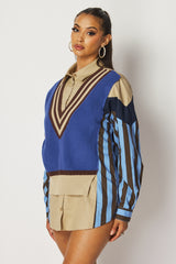 Varsity Stripes Sweater