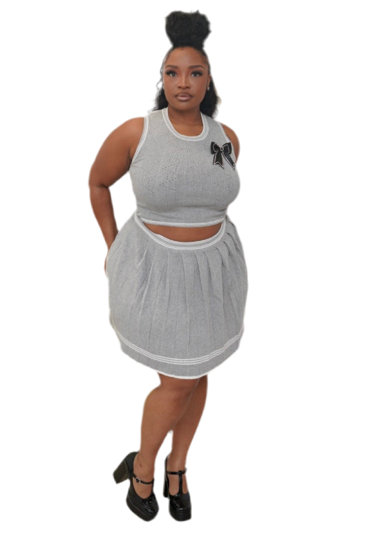 Match Point Pleated Set