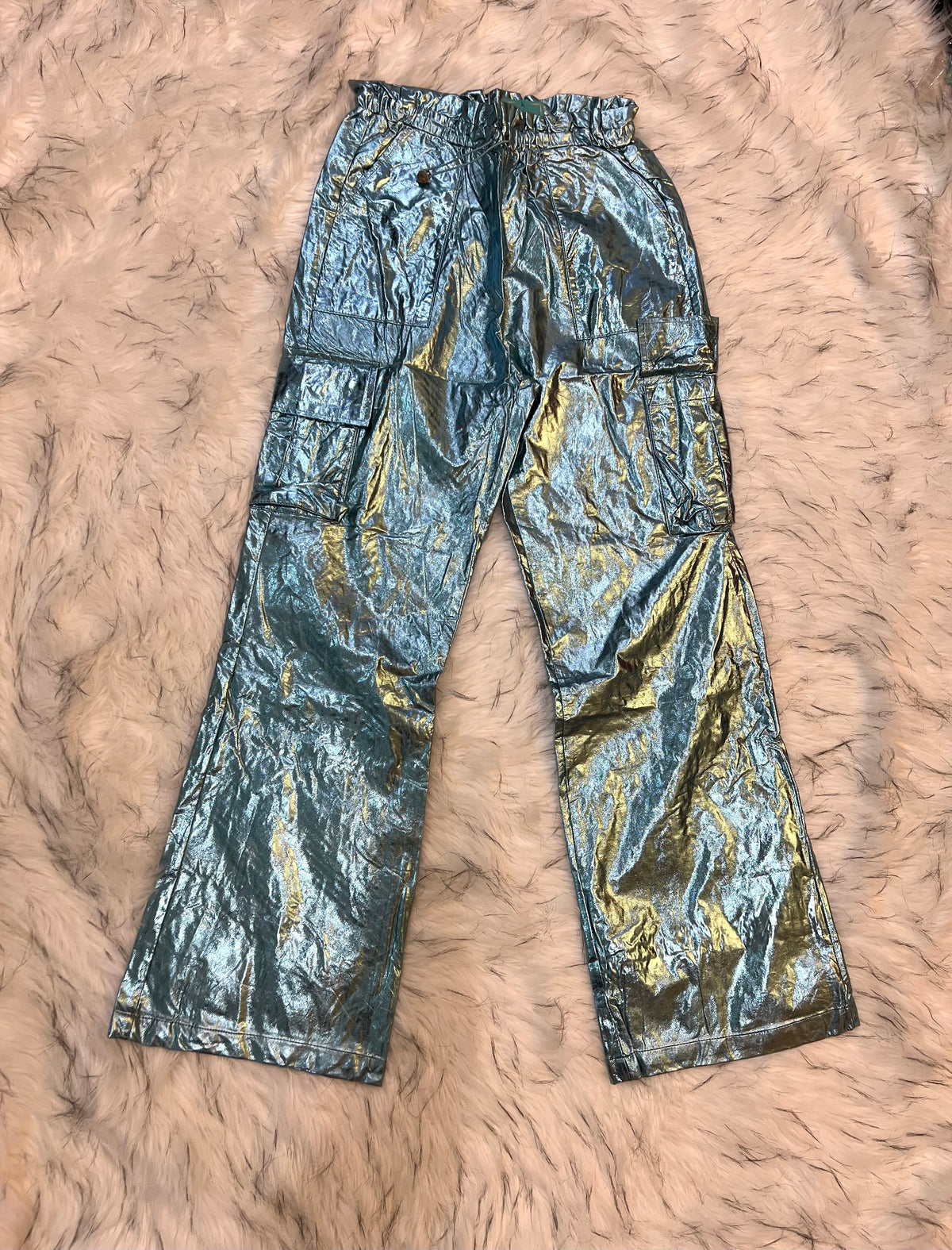 Teal Temptation Cargo Pants