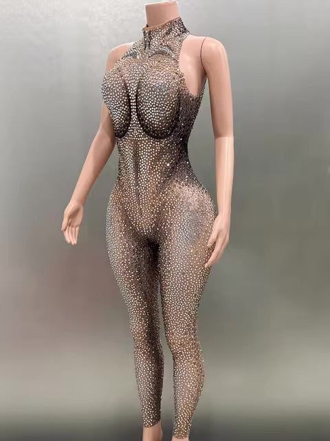 Bare It All Beaded Jumpsuit