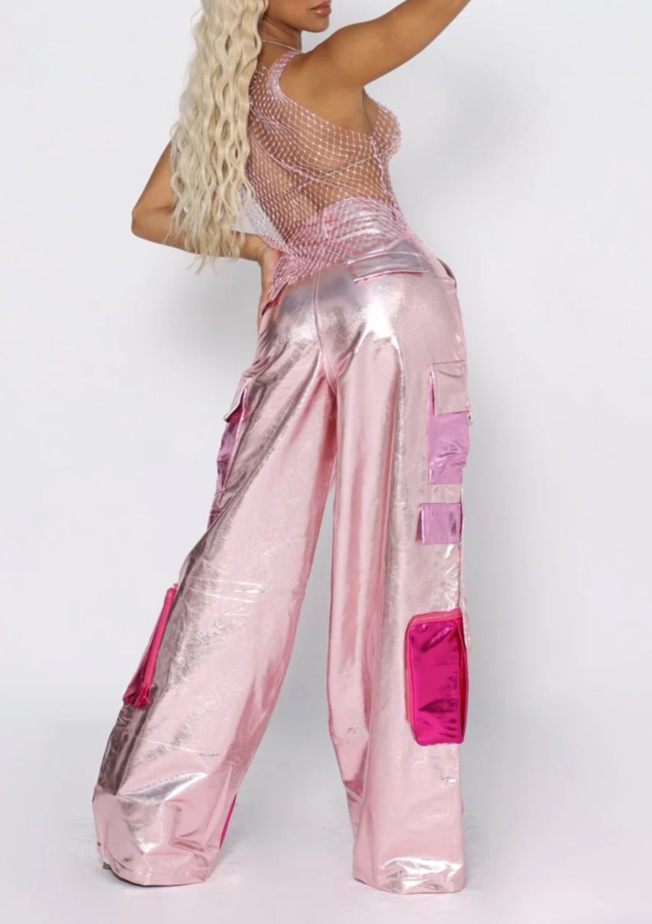 Pink Stardust Cargo Pants