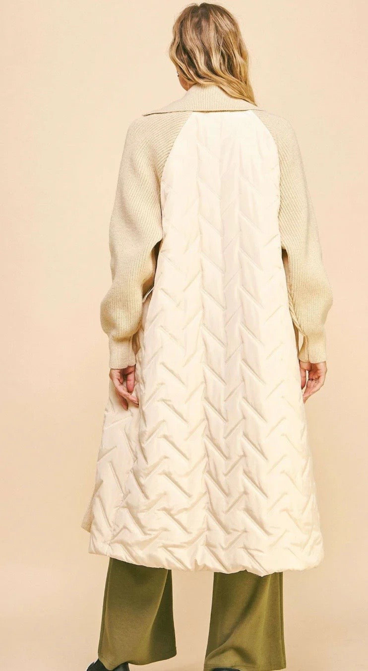 Nude Knit Trench