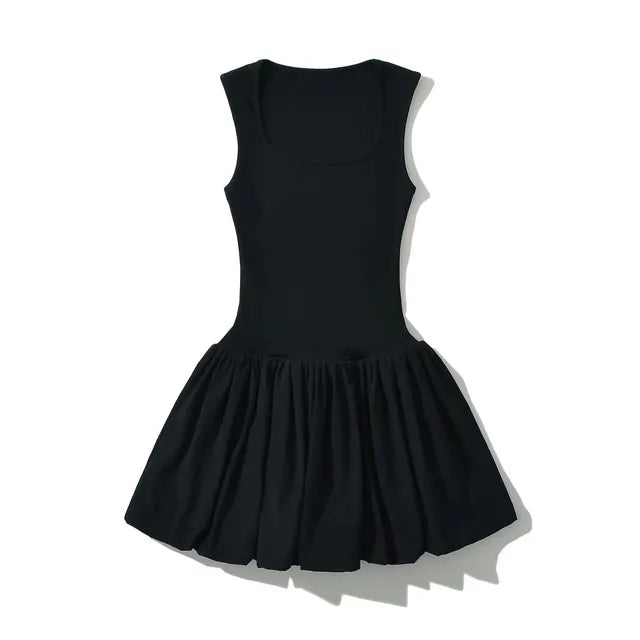 Black Dahlia Puff Dress