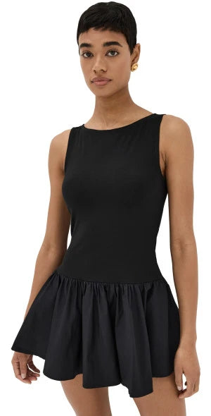 Black Dahlia Puff Dress