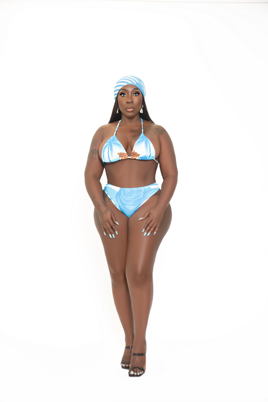 Cuban Blue 3-Piece Swim Set