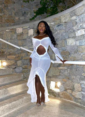 Seductive Ruffle Maxi Dress