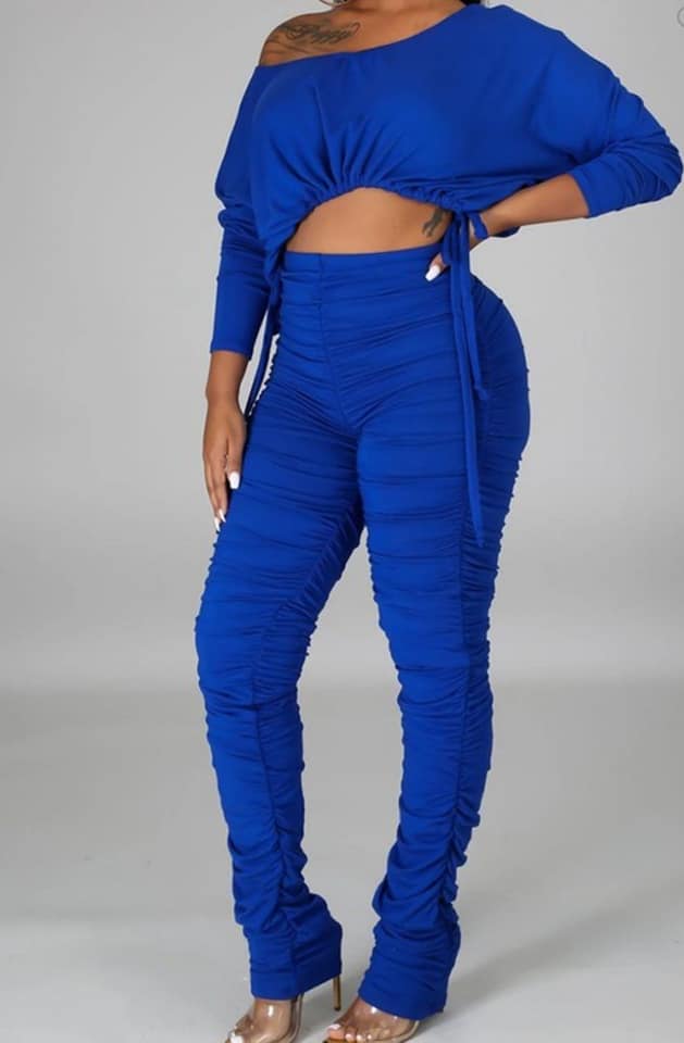 Ruched Blue