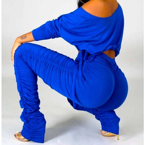 Ruched Blue
