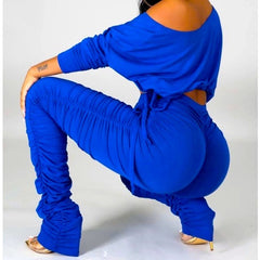 Ruched Blue