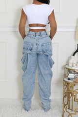 Double Take Cutout Jeans