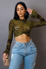Wild Flowers Mesh Bodysuit