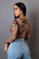 Wild Flowers Mesh Bodysuit