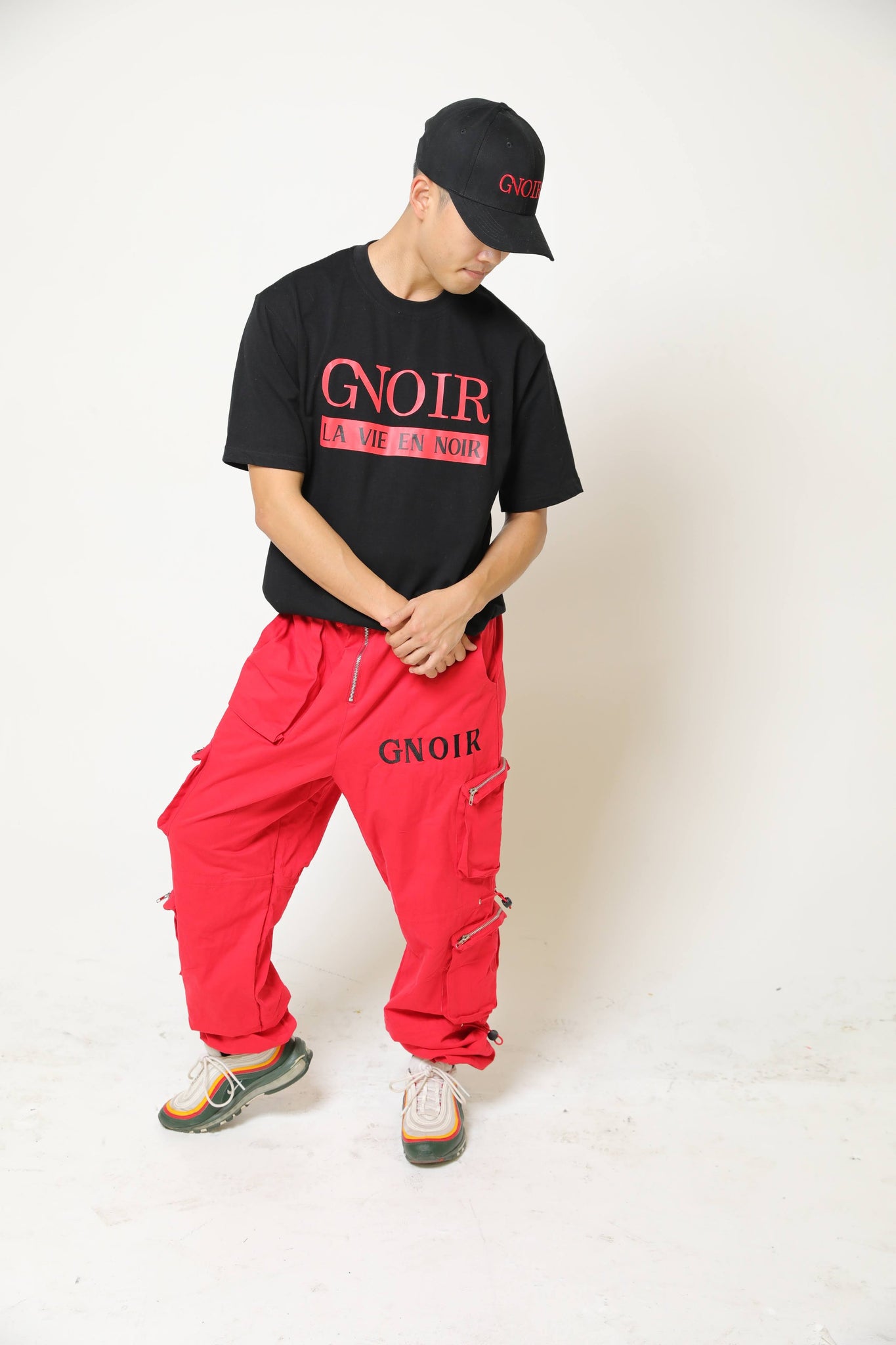 Red  Cargo Pants