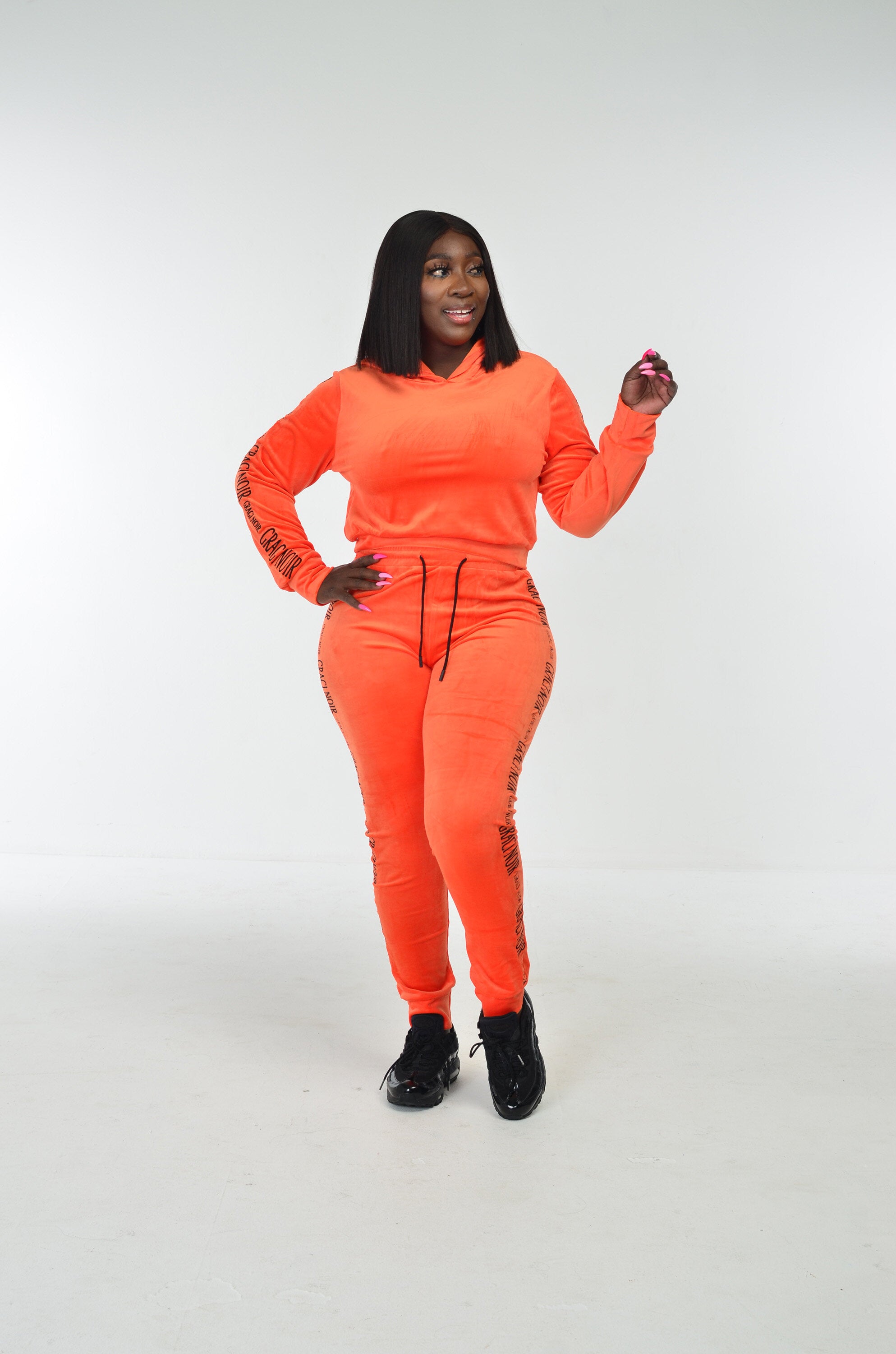 Graci Noir Velvet Obsession Tracksuit