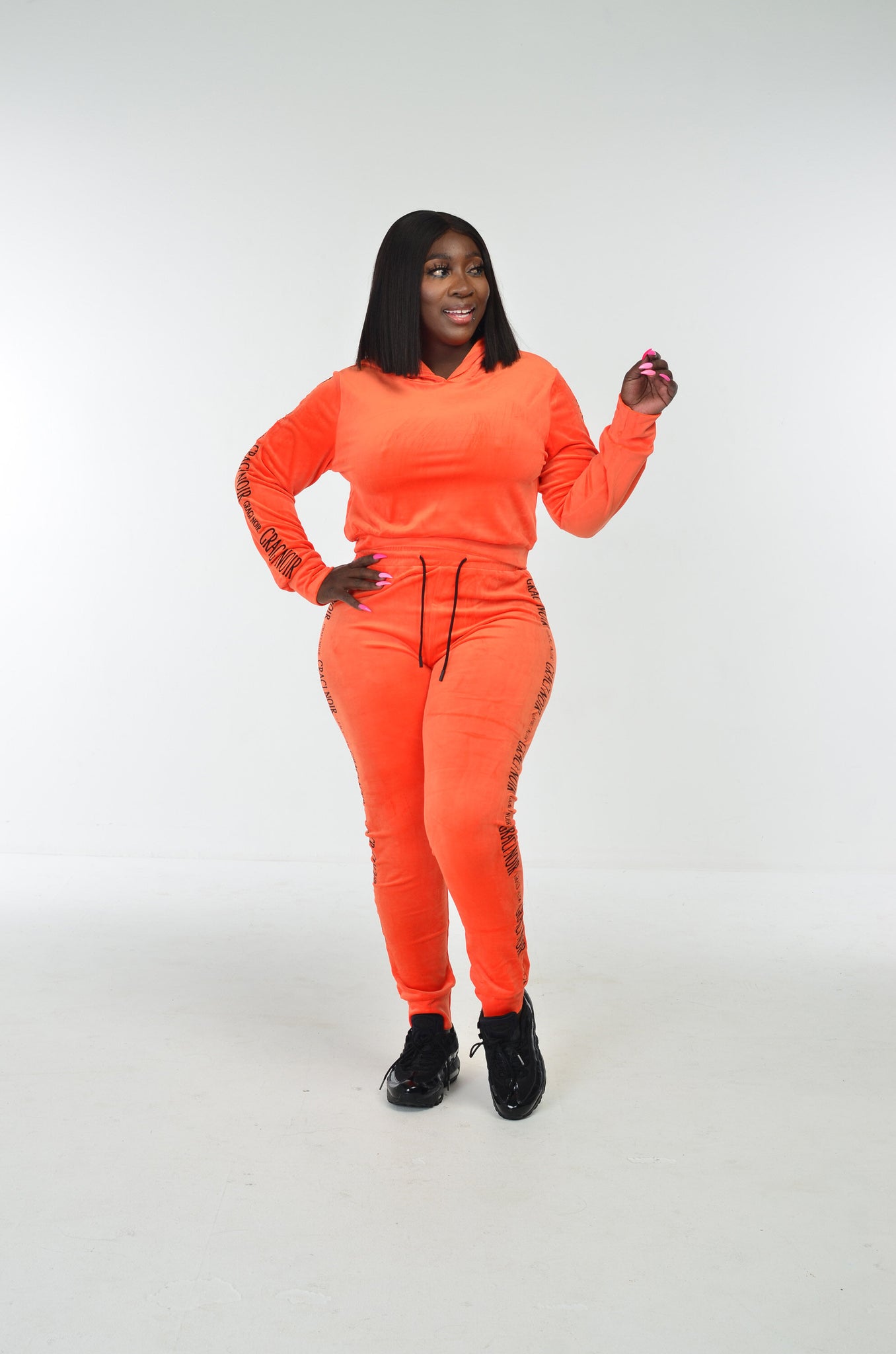 Graci Noir Velvet Obsession Tracksuit