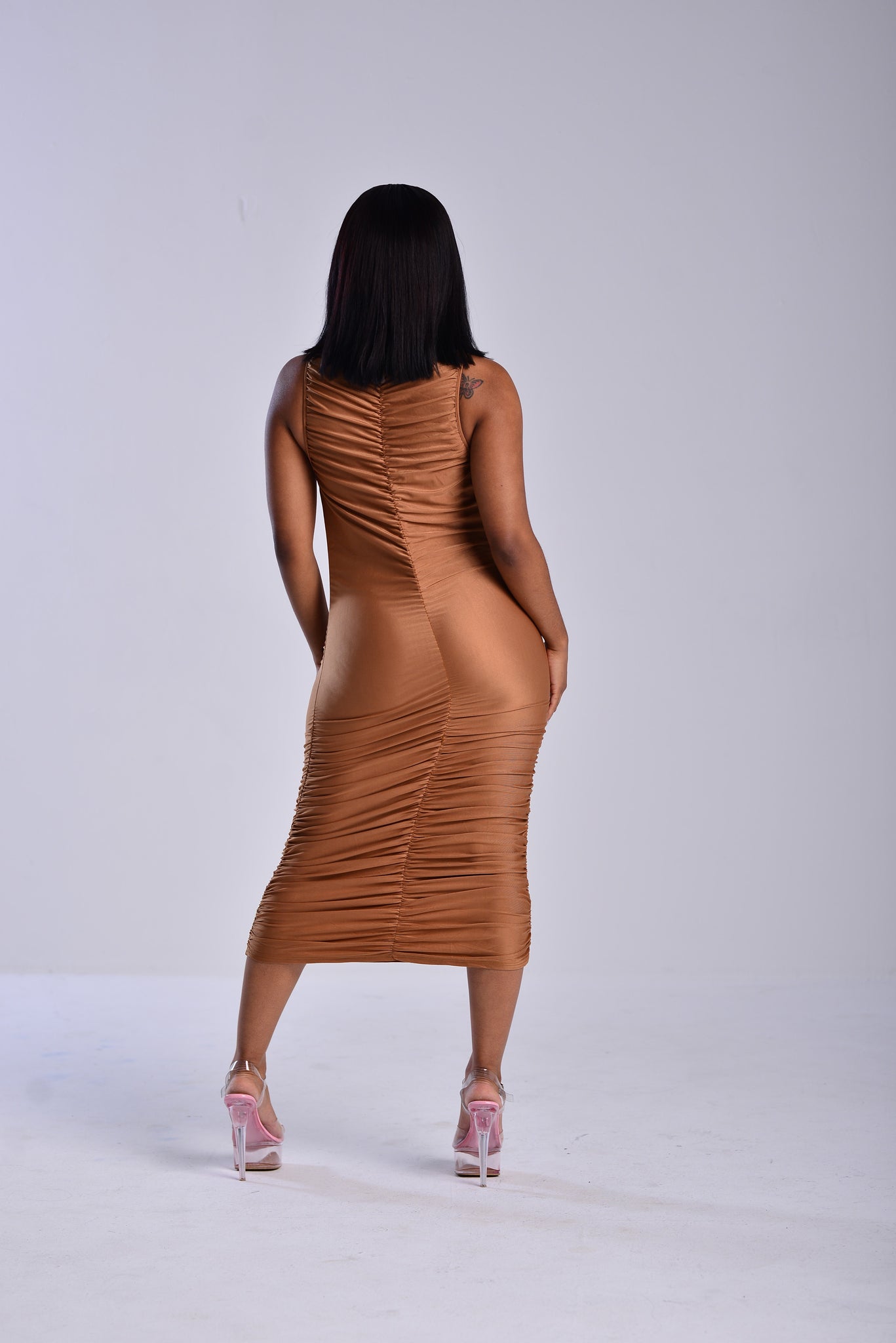 COCOA CASCADE DRESS