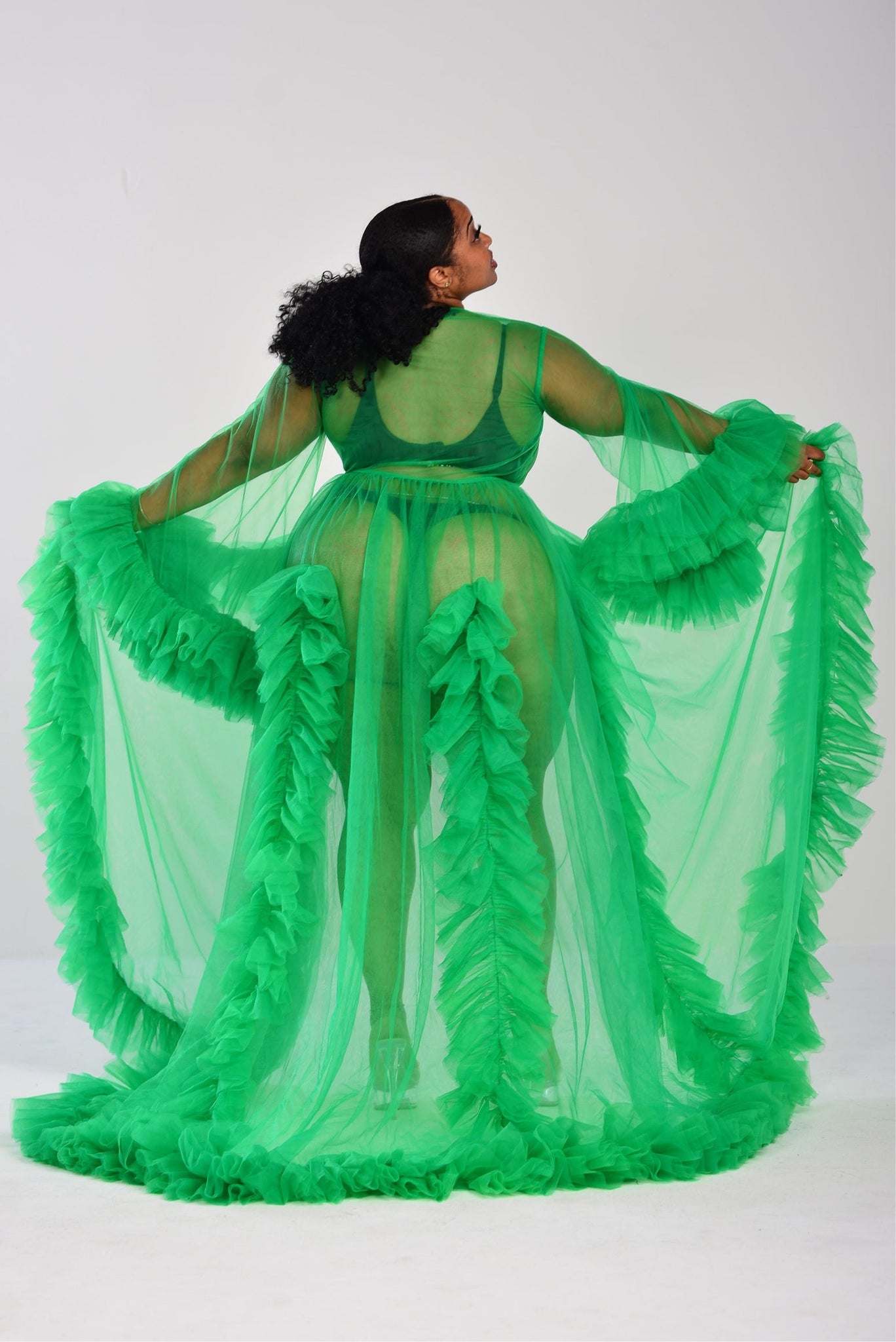 Lush Green Tulle Dress