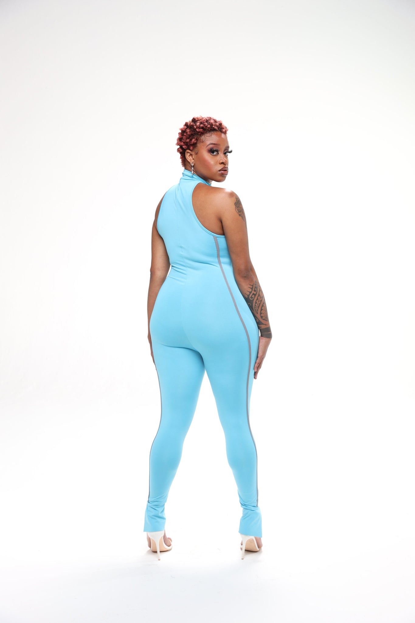 BLUE GLOW JUMPSUIT