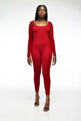 MERLOT BURGUNDY JUMPSUIT