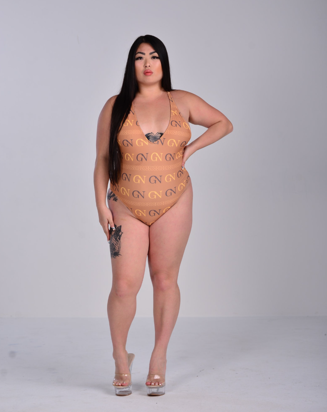 GN Monogram Onepiece Swimsuit