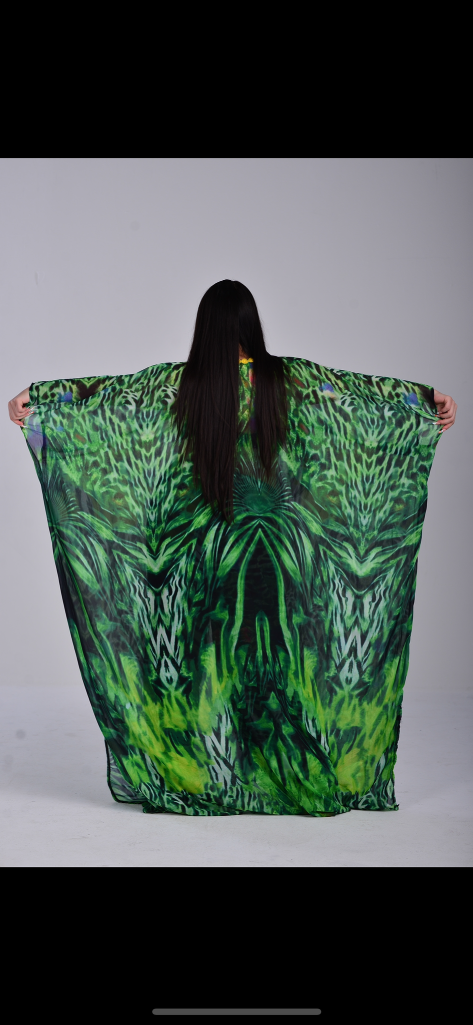 GREEN RIMBA KIMONO