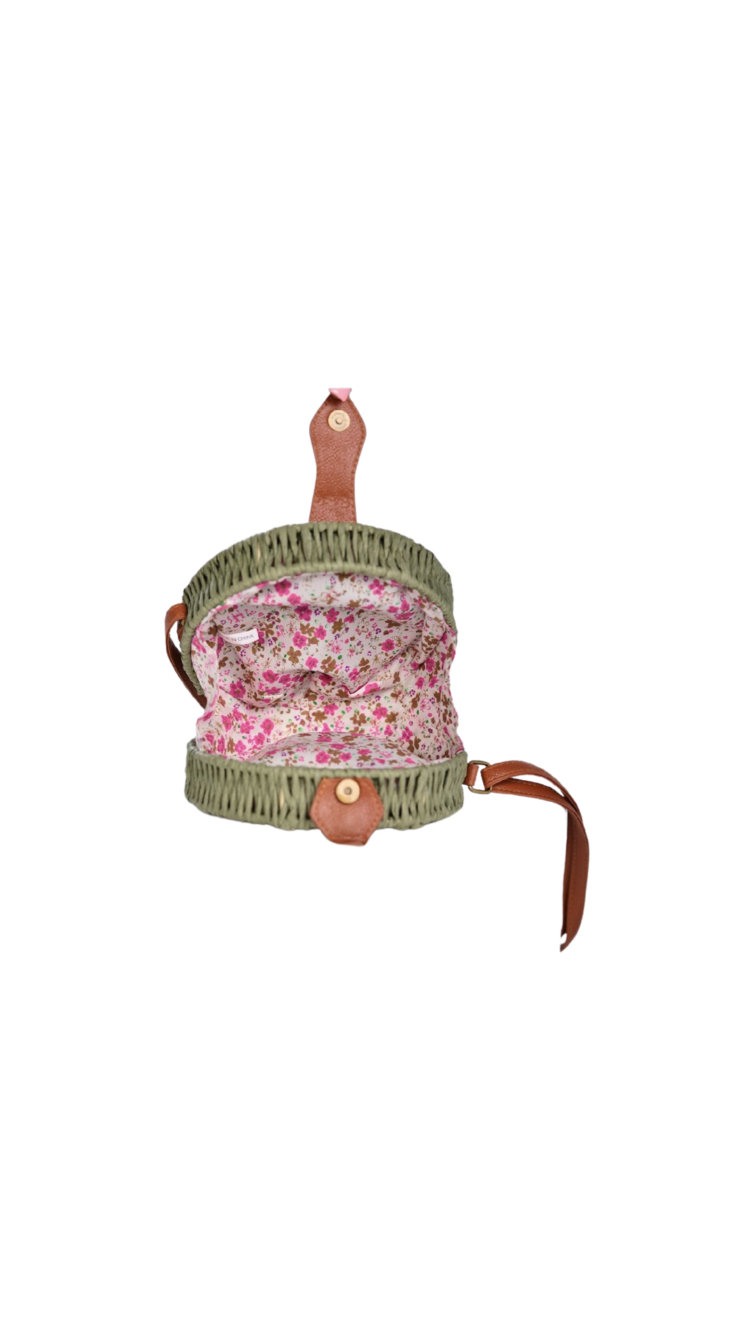 GREEN STRAW BAG
