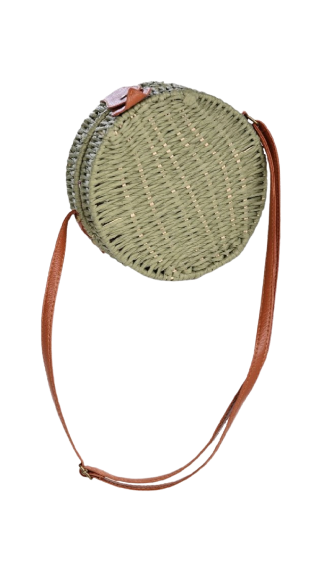GREEN STRAW BAG